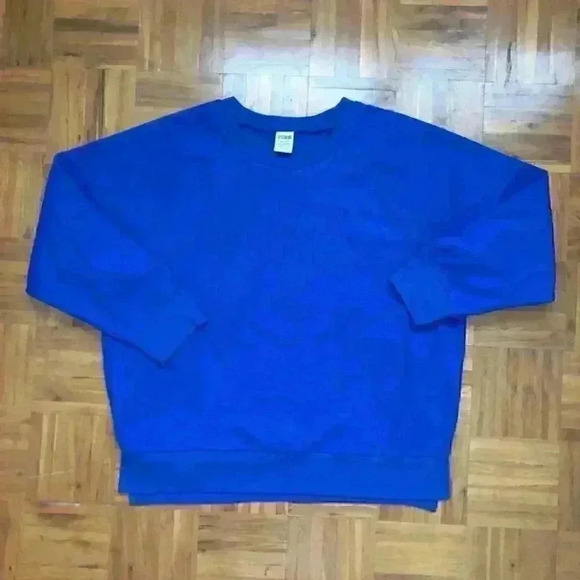 Victoria's Secret Sweaters - VS Victoria Secret PINK brand blue fleece pullovers LARGE